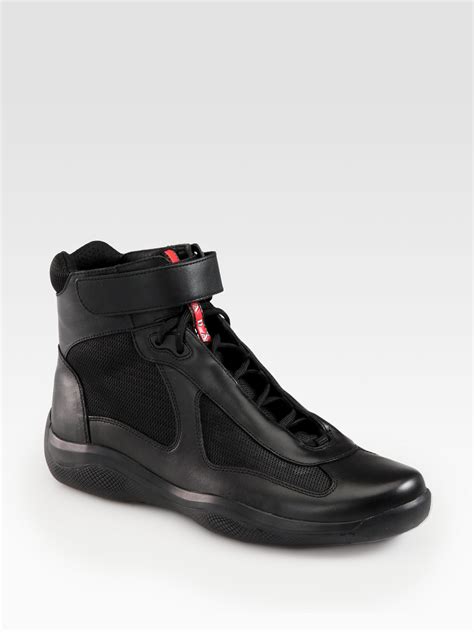 men prada sneakers|Prada high top sneakers men.